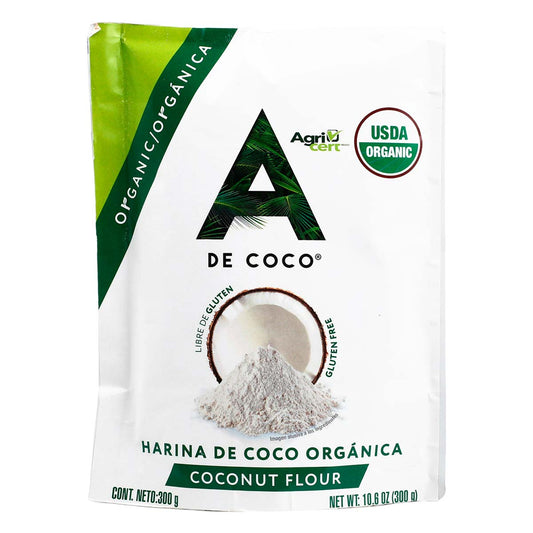 A de Coco: Organic Coconut Flour - Gluten-Free & Keto-Friendly (300g / 10.6 oz)
