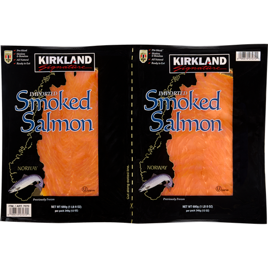 Kirkland Signature Smoked Salmon, 12 oz, 2 ct