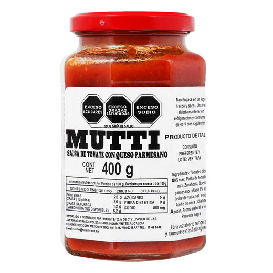 Mutti Tomato Sauce with Parmesan Cheese - 400 g