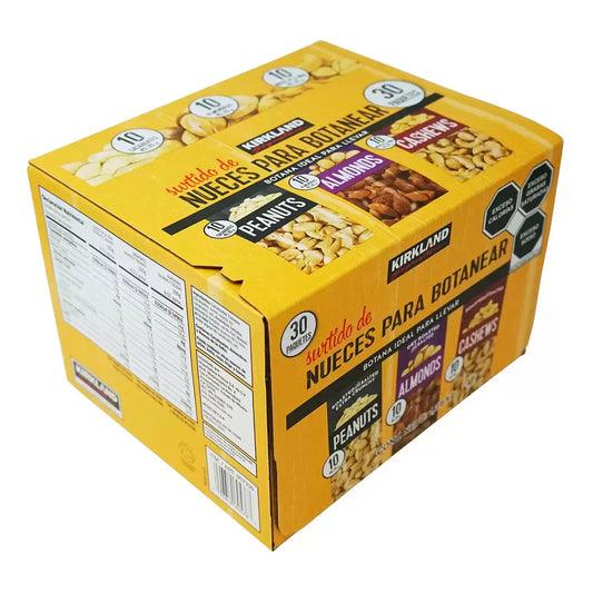 Kirkland Signature Snacking Nuts, Variety Pack, 1.6 oz, 30-count