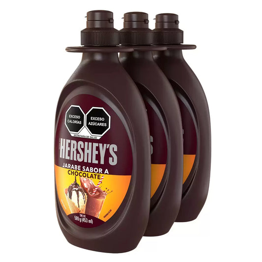 Hershey's Chocolate Flavored Syrup (3-pack, 589 g each)