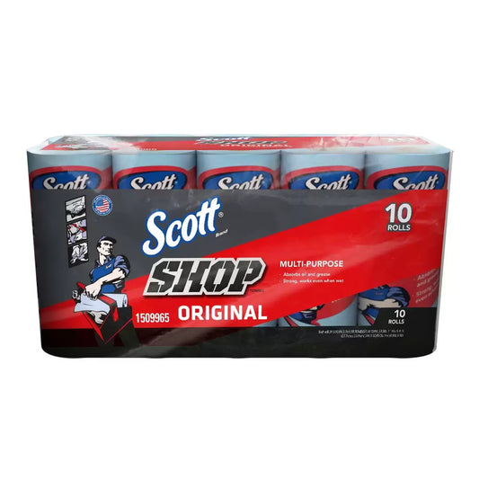 Scott Shop Towels, Original Multi-Purpose, Blue, 10-count