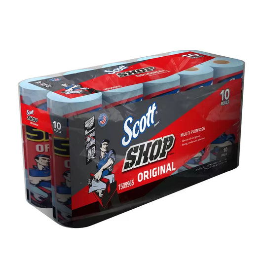 Scott Shop Towels, Original Multi-Purpose, Blue, 10-count