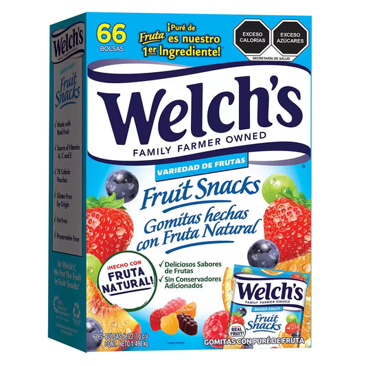 Welch's Fruit Snacks, Mixed Fruit, 0.8 oz, 90 ct