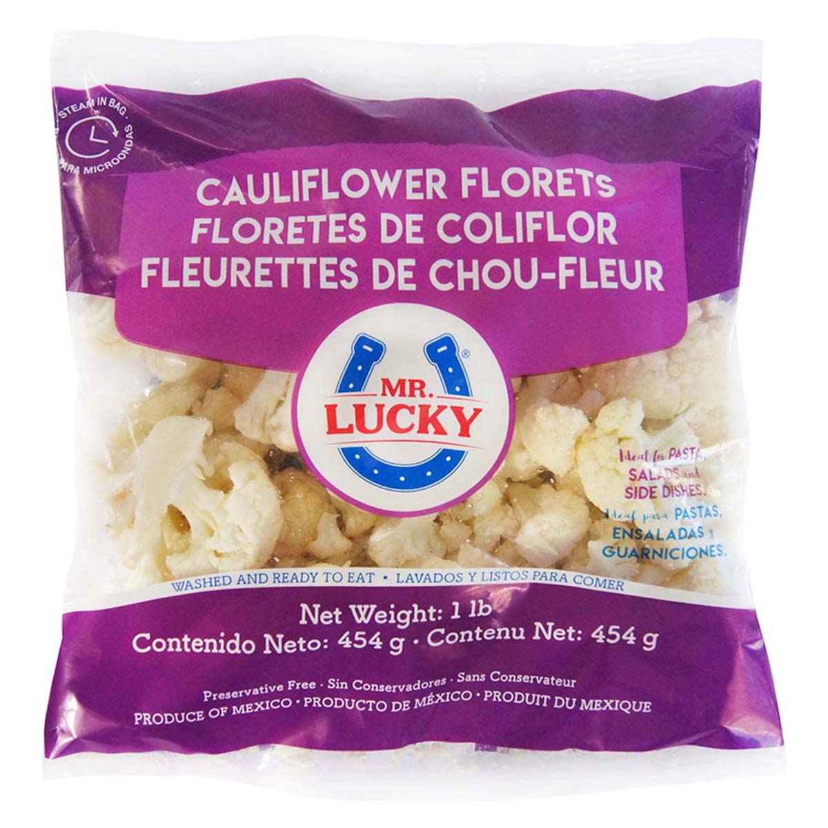 Mr. Lucky Cauliflower Florets - 454g (16 oz)