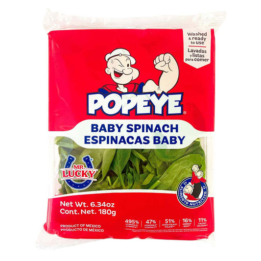 Mr. Lucky Popeye Baby Spinach - 180g (6.3 oz)