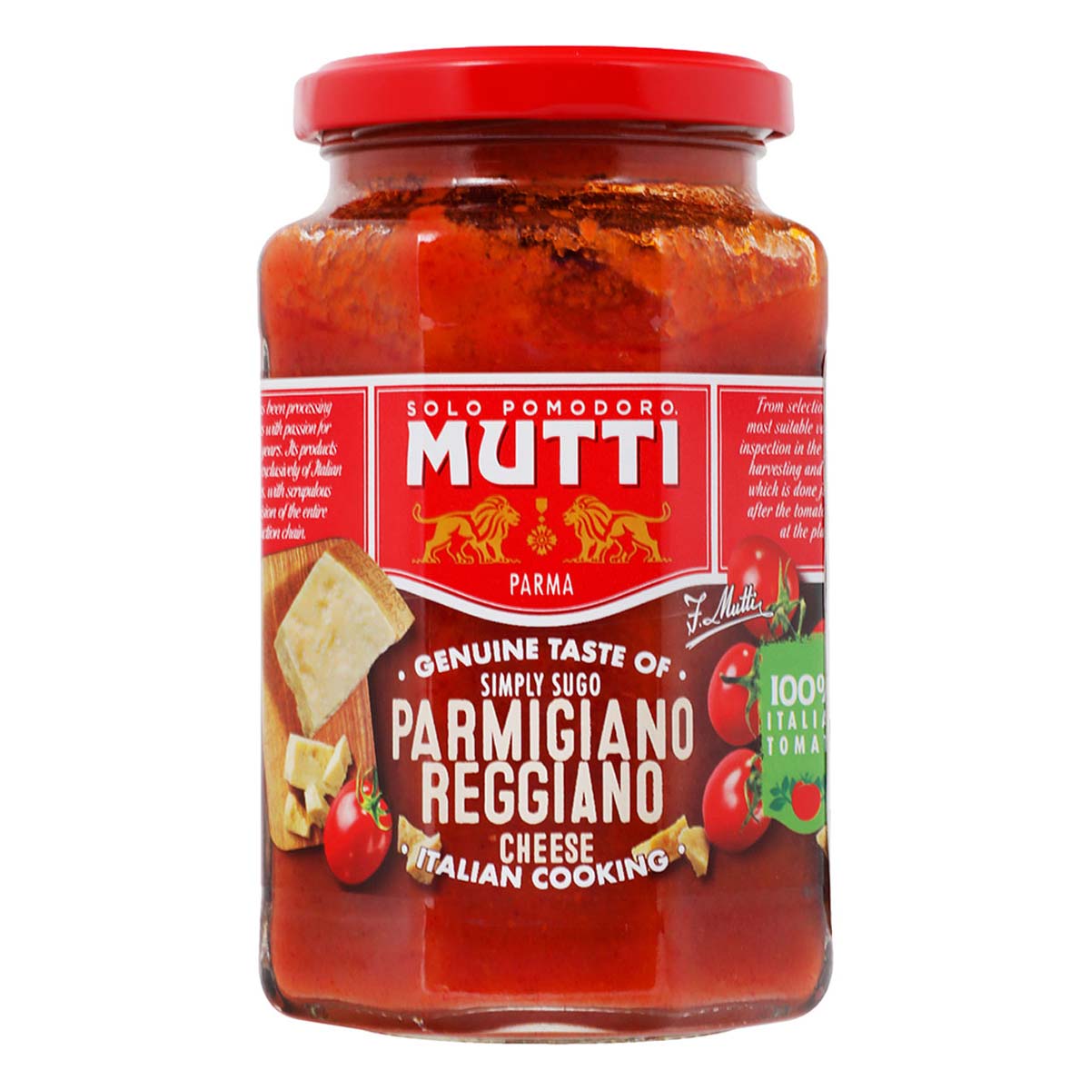Mutti Tomato Sauce with Parmesan Cheese - 400 g