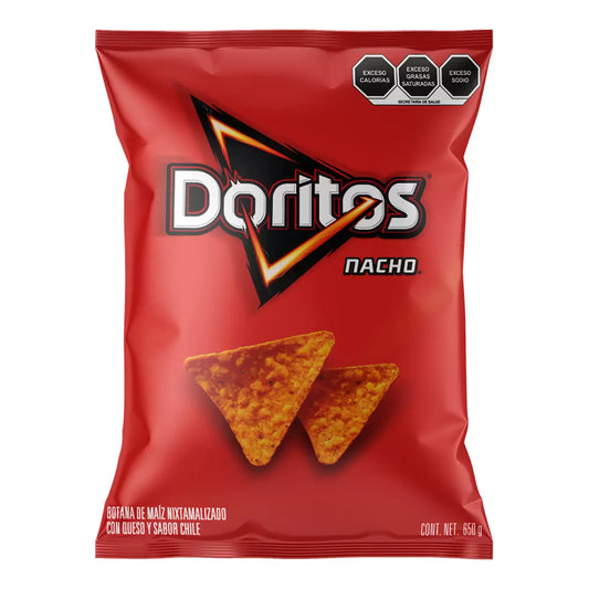 Doritos Nacho Cheese Flavored Tortilla Chips (650 g)