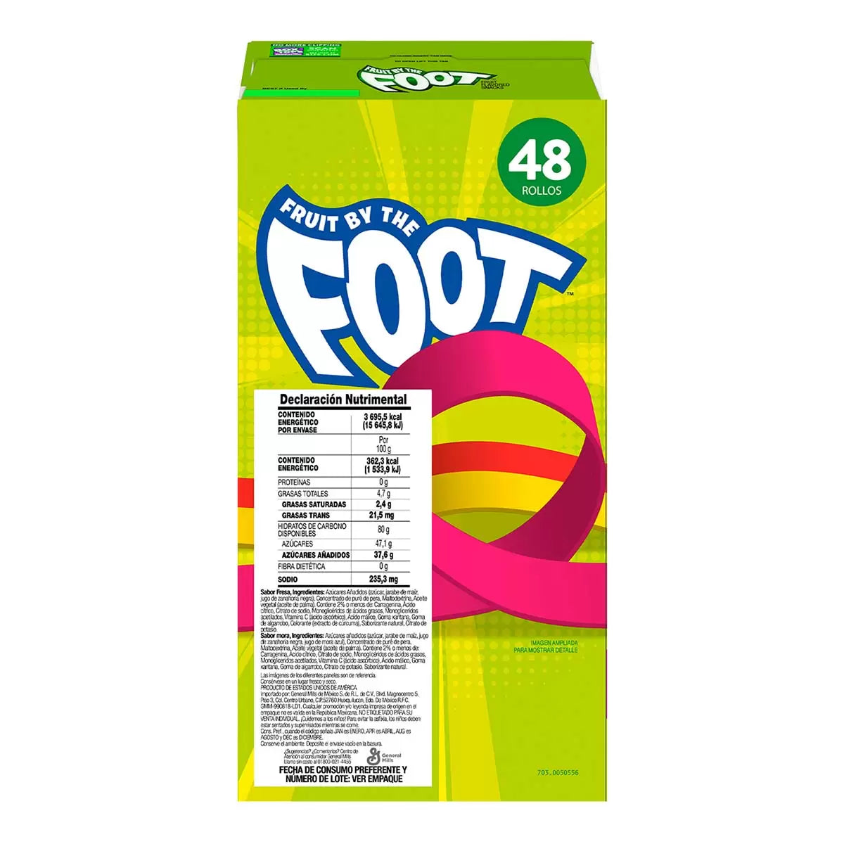 Fruit by the Foot Flavored Soft Candy Rolls (48 pieces, 21.25 g each)