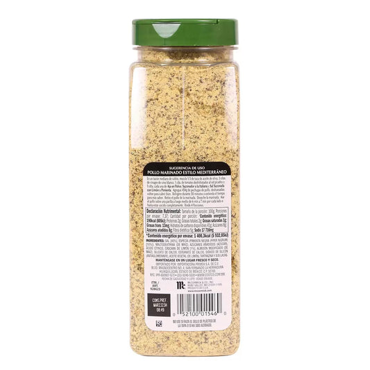 McCormick Lemon Pepper Seasoned Salt 737 g