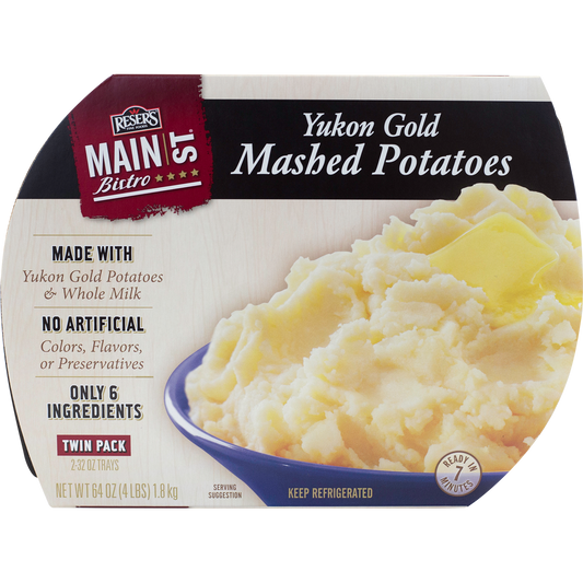 Main St. Bistro Yukon Gold Mashed Potatoes, 32 oz, 2 ct