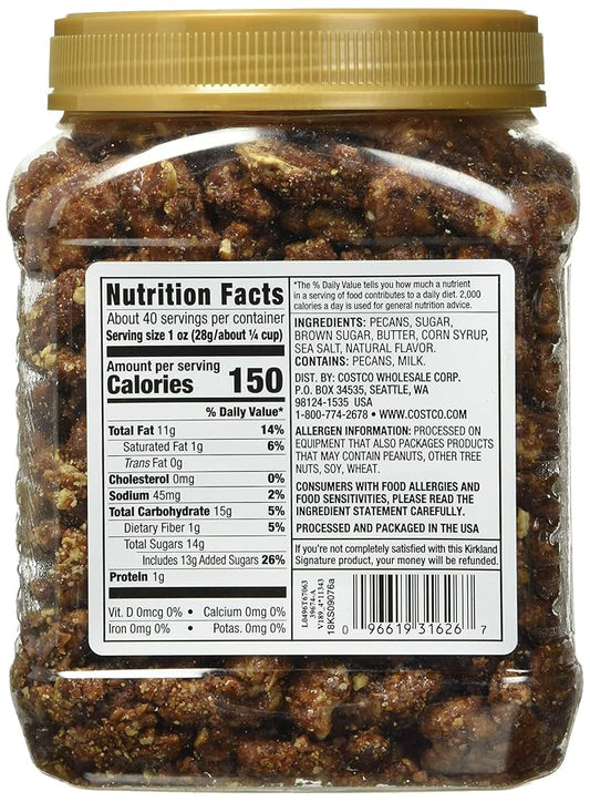 Kirkland Signature Praline Pecans, 40 oz