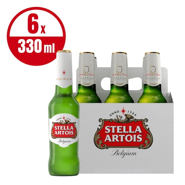 Stella Artois Belgian Premium Lager (6 Pack / 330 ml)