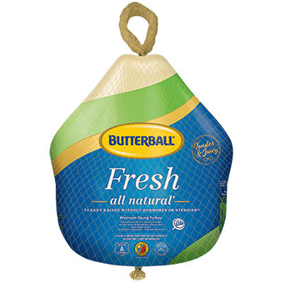 Butterball Fresh Natural Turkey, approximately 9 kg