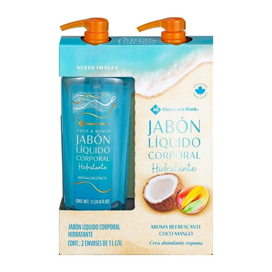 Member's Mark Coconut-Mango Body Wash, 2 / 1 L