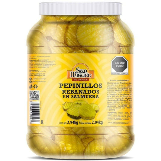 San Miguel Sliced Crinkle-Cut Sour Pickles (3.94 kg)