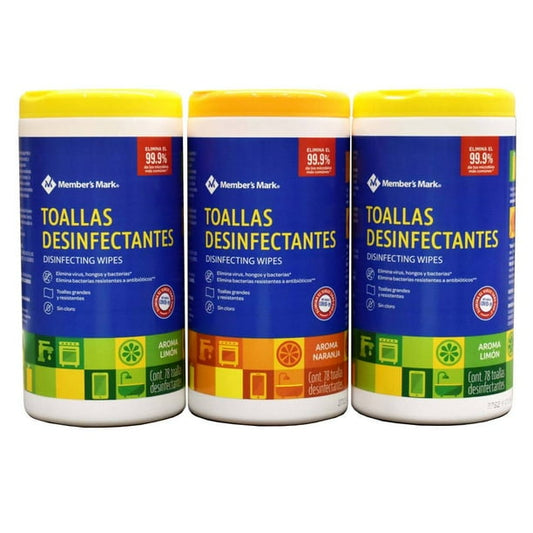 Member's Mark Disinfecting Wipes, 3 / 78 wipes