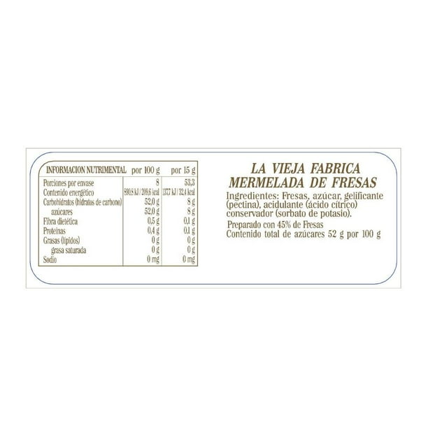 La Vieja Fabrica Traditional Strawberry Jam, 800 g
