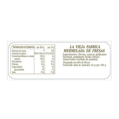 La Vieja Fabrica Traditional Strawberry Jam, 800 g