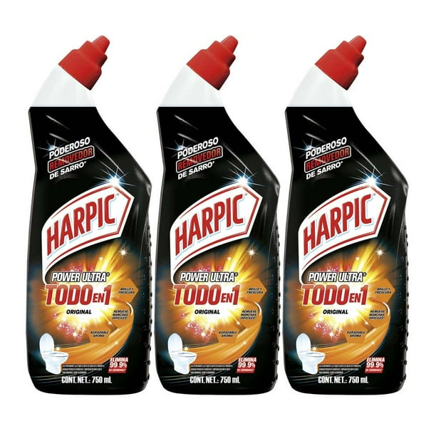 Harpic Power Ultra All-in-1 Toilet Bowl Cleaner, 3 / 750ml