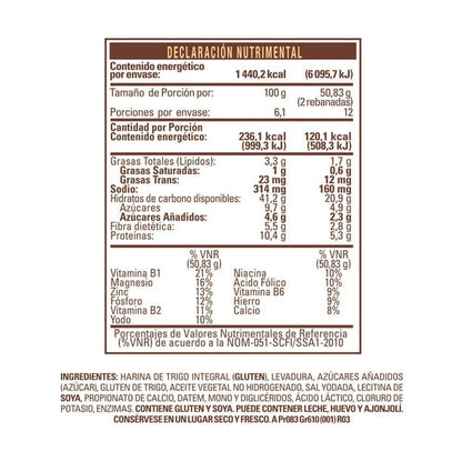 Member's Mark Whole Wheat Loaf Bread, 610 g