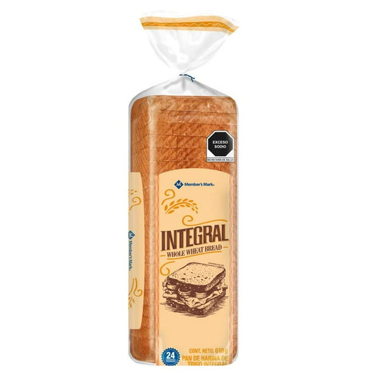 Member's Mark Whole Wheat Loaf Bread, 610 g