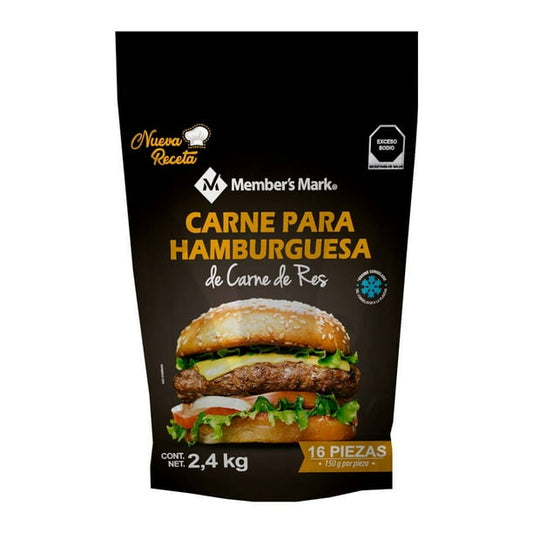 Member's Mark Hamburger Meat 100% Beef 2.4 Kg