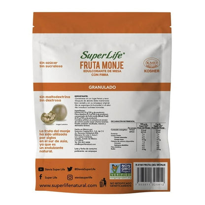 Super Life Granulated Monk Fruit Tabletop Sweetener, for Baking and Caramelizing, 600g