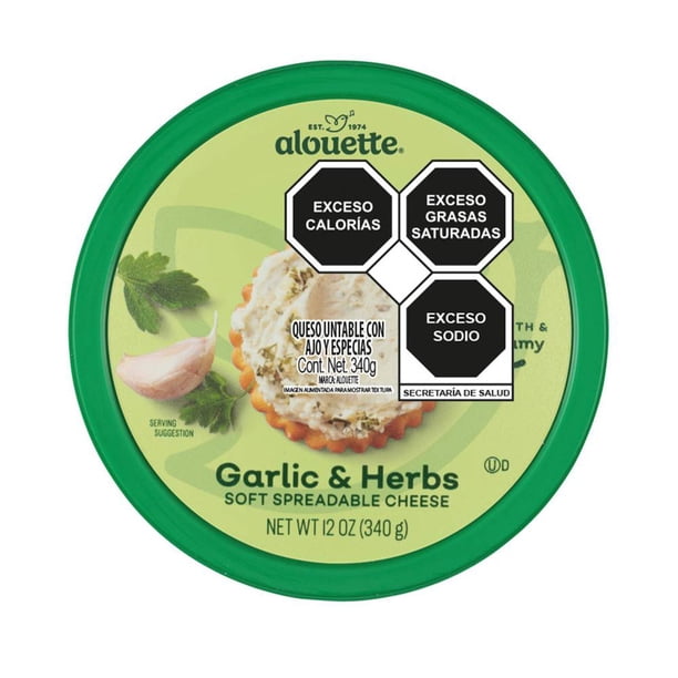 Alouette Garlic & Herbs Spreadable Cheese (340 g / 12 oz)