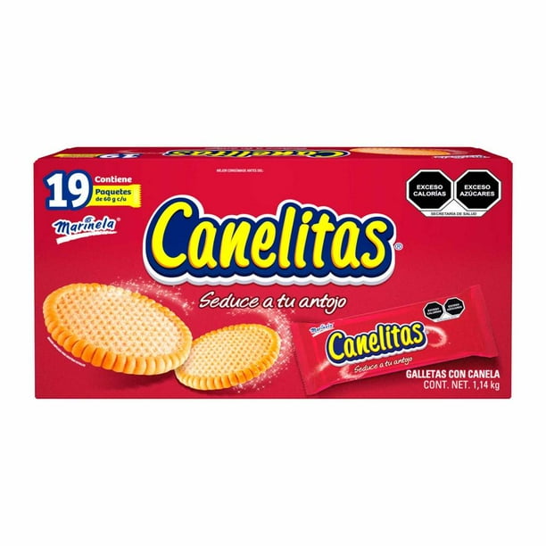 Marinela Canelitas Cinnamon Cookies, 19-pack (60g each)