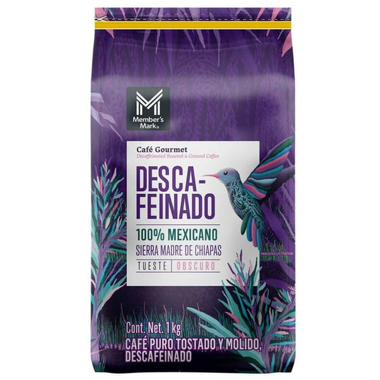 Member's Mark Toasted and Ground Decaffeinated Coffee Sierra Madre de Chiapas 1 kg
