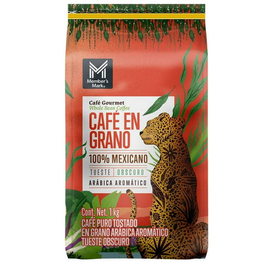 Member's Mark 100% Mexican Dark Roast Whole Bean Coffee 1 kg