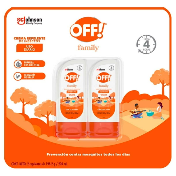 OFF! Cream/Lotion Repellent, 2 units of 200 ml each