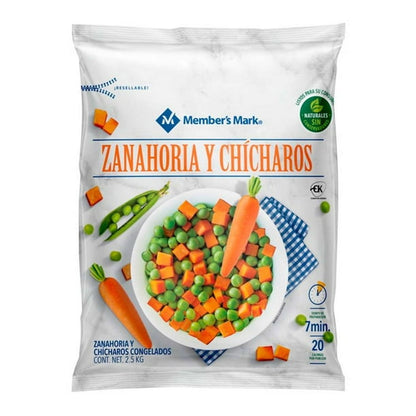 Member's Mark Frozen Carrots and Peas, 2.5 kg