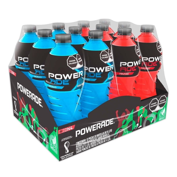 Powerade Isotonic Sports Drink - Assorted Flavors, 1L (Pack of 12)
