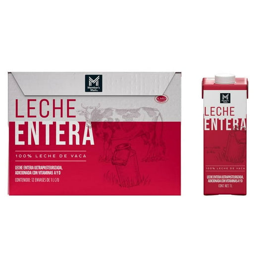 Member's Mark Whole Milk, 12 / 1 L