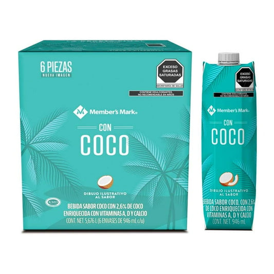 Member's Mark Coconut-Flavored Drink, 6 / 946 ml