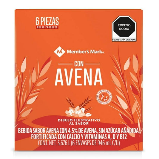 Member's Mark Unsweetened Oat Drink, 6-Pack