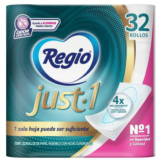 Regio Just 1 Toilet Paper 32 rolls