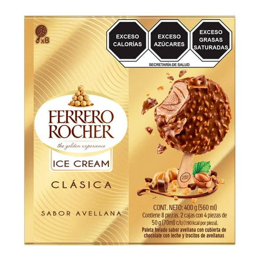 Ferrero Rocher Ice Cream Bar, 8-pack (50g each)