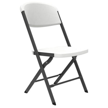 Lifetime Bypass White Folding Chair