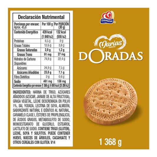 Gamesa Doradas Marías Cookies, 8/171 g