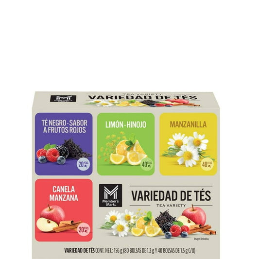 Member's Mark Assorted Tea Bag Pack, 120-count