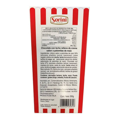 Sorini Milk Chocolate Filled with Popcorn Flavor Cream