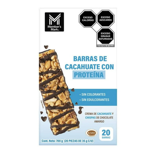 Member's Mark Peanut Protein Bars, 20-count (700 g pack)