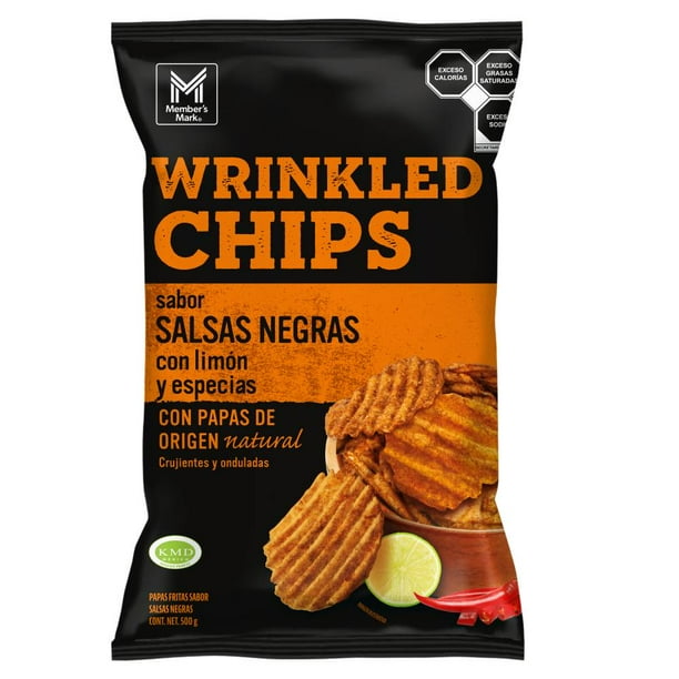 Member's Mark Crinkle Cut Chips Black Savory Sauce Flavor (500 g)