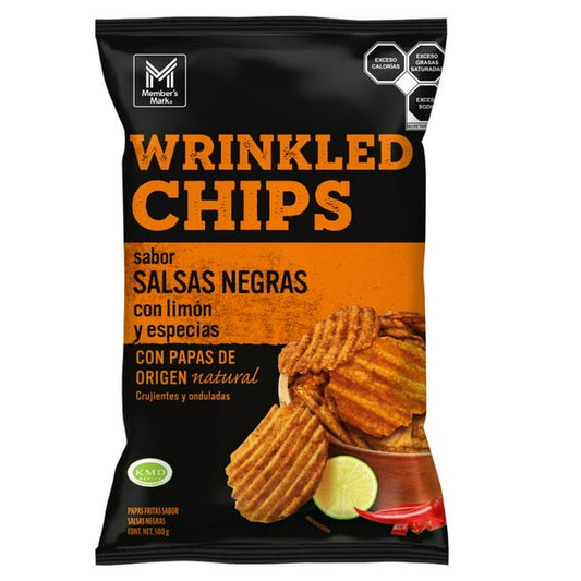 Member's Mark Crinkle Cut Chips Black Savory Sauce Flavor (500 g)