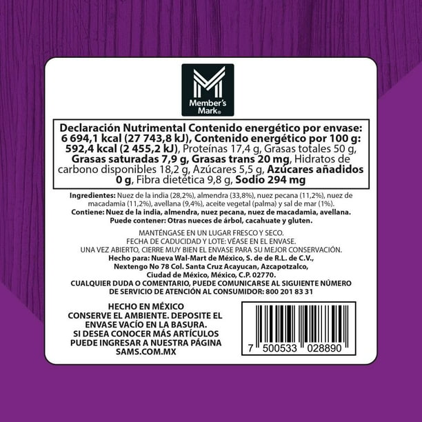 Member's Mark Mixed Nuts with Sea Salt 1.13 kg