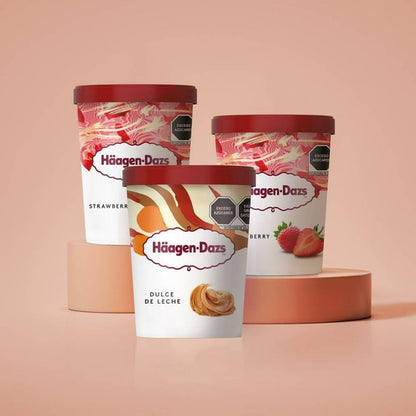 Häagen-Dazs Strawberry & Dulce de Leche Ice Cream 3 / 560g