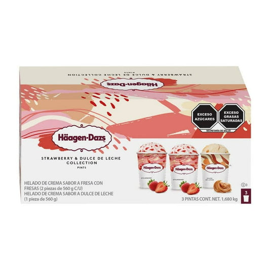 Häagen-Dazs Strawberry & Dulce de Leche Ice Cream 3 / 560g